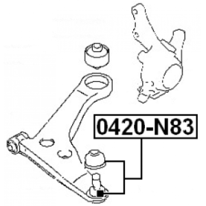 Ball Joint - FEBEST 0420N83