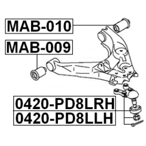 Ball Joint - FEBEST 0420PD8LLH
