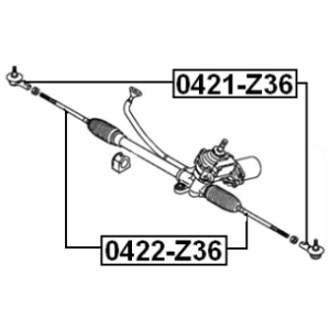 Inner Tie Rod - FEBEST 0422Z36