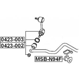Link Coupling Rod Stabiliser Bar - FEBEST 0423003
