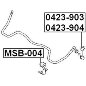 Link Coupling Rod Stabiliser Bar - FEBEST 0423903
