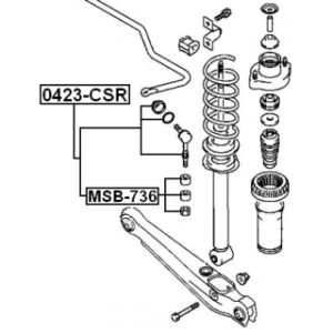 Link Coupling Rod Stabiliser Bar - FEBEST 0423CSR