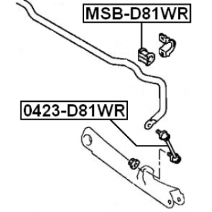 Link Coupling Rod Stabiliser Bar - FEBEST 0423D81WR
