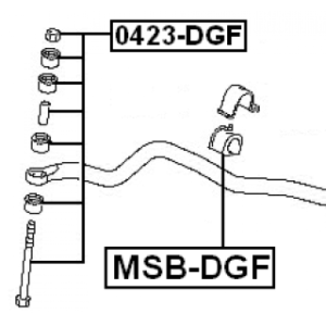 Link Coupling Rod Stabiliser Bar - FEBEST 0423DGF