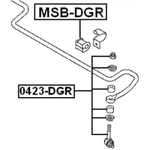 Link Coupling Rod Stabiliser Bar - FEBEST 0423DGR