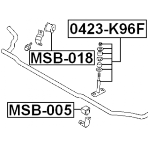 Link Coupling Rod Stabiliser Bar - FEBEST 0423K96F