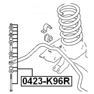 Link Coupling Rod Stabiliser Bar - FEBEST 0423K96R