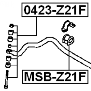 Link Coupling Rod Stabiliser Bar - FEBEST 0423Z21F