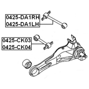 Control Trailing Arm Wheel Suspension - FEBEST 0425DA1RH