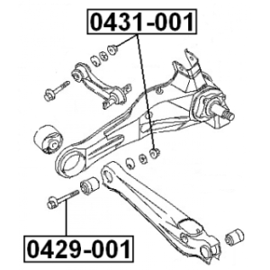 Camber Correction Screw - FEBEST 0429001