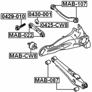Camber Correction Screw - FEBEST 0429010