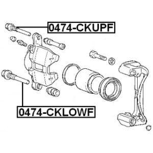 Guide Bolt Brake Caliper - FEBEST 0474CKLOWF