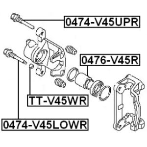 Guide Bolt Brake Caliper - FEBEST 0474V45UPR