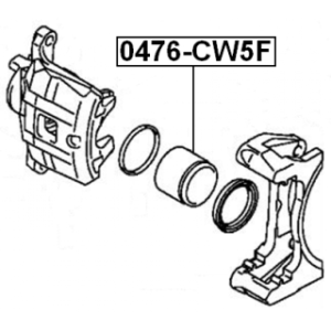 Piston Brake Caliper - FEBEST 0476CW5F