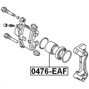 Piston Brake Caliper - FEBEST 0476EAF
