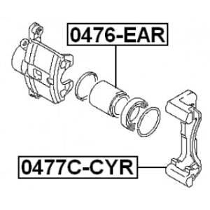 Brake Caliper Bracket Set - FEBEST 0477CCYR