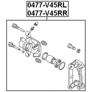 Brake Caliper - FEBEST 0477V45RR