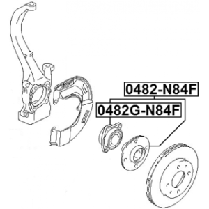 Wheel Hub - FEBEST 0482GN84F
