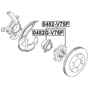 Wheel Hub - FEBEST 0482GV75F