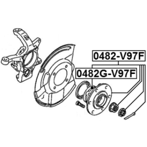 Wheel Hub - FEBEST 0482GV97F