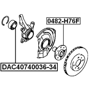 Wheel Hub - FEBEST 0482H76F