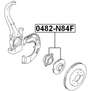 Wheel Hub - FEBEST 0482N84F