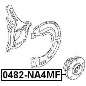 Wheel Hub - FEBEST 0482NA4MF