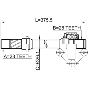 Drive Shaft - FEBEST 0512CP