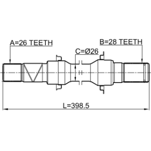 Drive Shaft - FEBEST 0512M2ATRH