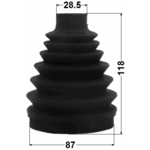Bellow Drive Shaft - FEBEST 0517PCX7