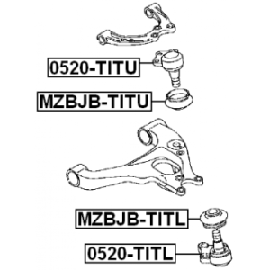Ball Joint - FEBEST 0520TITL