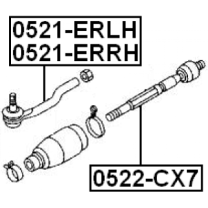 Tie Rod End - FEBEST 0521ERRH