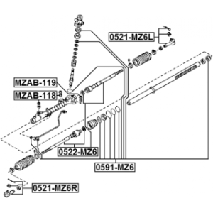 Tie Rod End - FEBEST 0521MZ6L