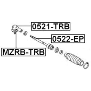 Tie Rod End - FEBEST 0521TRB