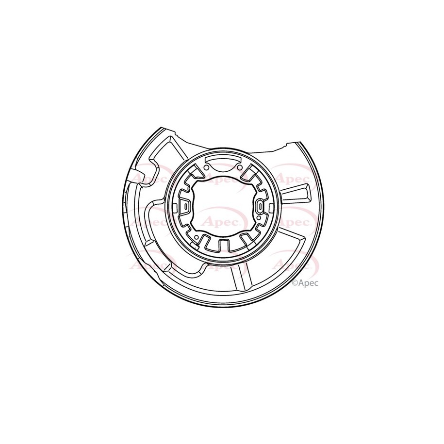 Brake Disc Splash Panel APEC ASG1016 for MERCEDES CLS