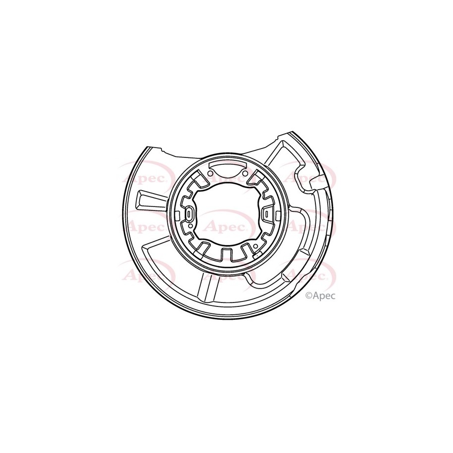 Brake Disc Splash Panel APEC ASG1017 for MERCEDES CLS