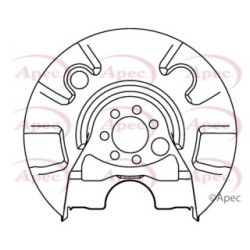 Brake Disc Splash Panel APEC ASG1040 for SEAT