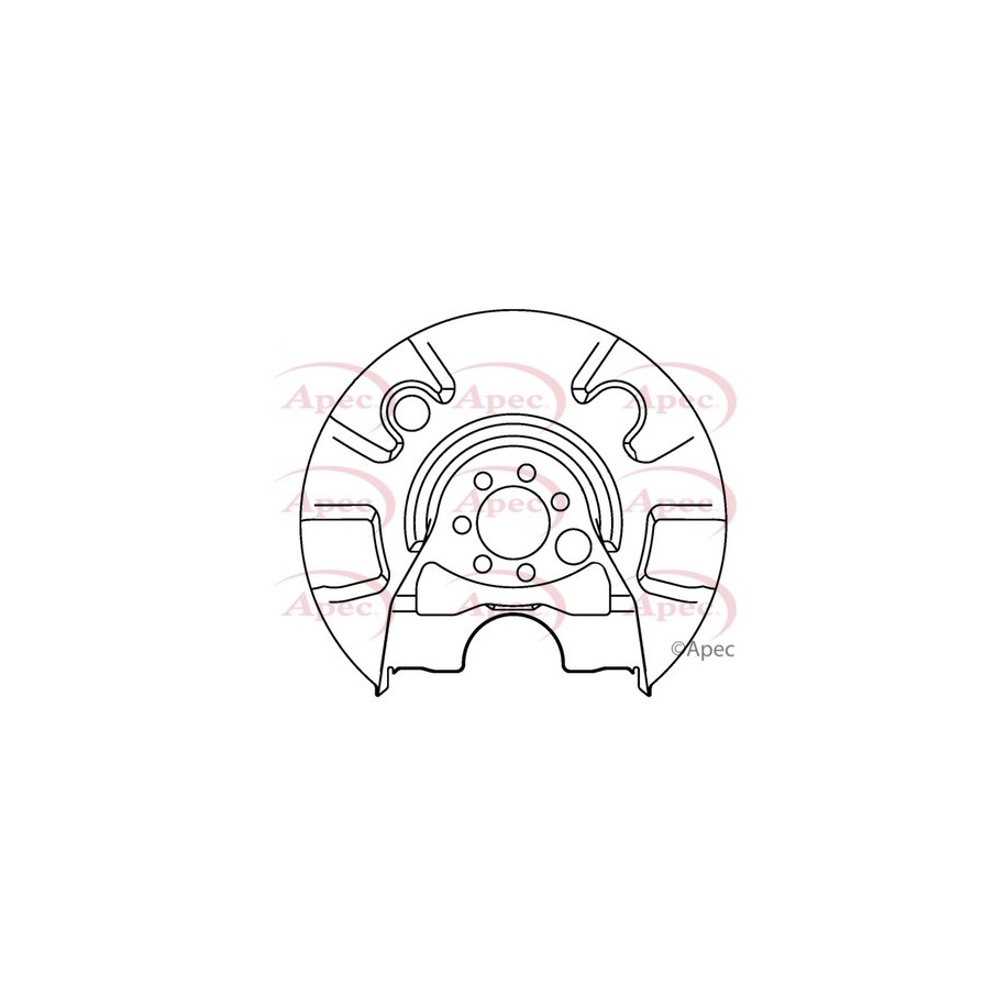 Brake Disc Splash Panel APEC ASG1040 for SEAT
