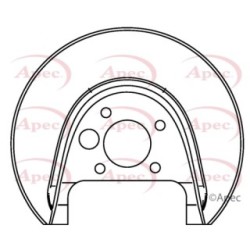 Brake Disc Splash Panel APEC ASG1045 for AUDI