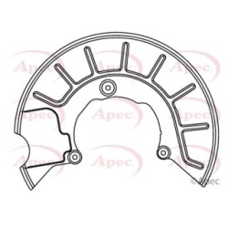 Brake Disc Splash Panel APEC ASG1050 for AUDI