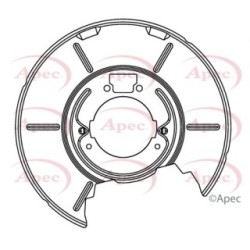 Brake Disc Splash Panel APEC ASG1081 for BMW 3