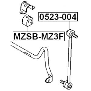Link Coupling Rod Stabiliser Bar - FEBEST 0523004