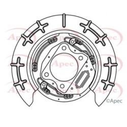Brake Disc Splash Panel APEC ASG1134 for HYUNDAI