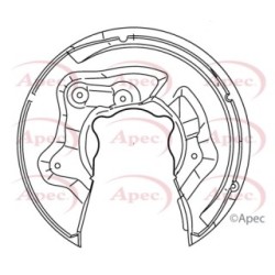 Brake Disc Splash Panel APEC ASG1138 for AUDI