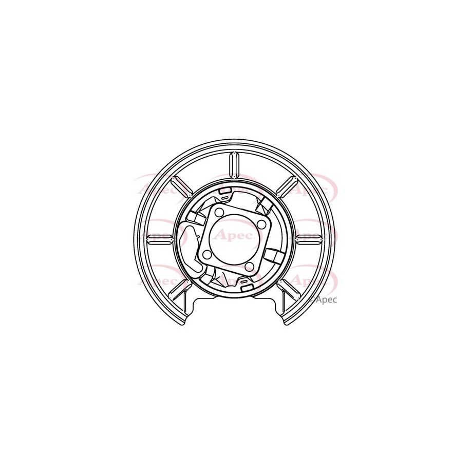 Brake Disc Splash Panel APEC ASG1165 for MERCEDES A-CLASS