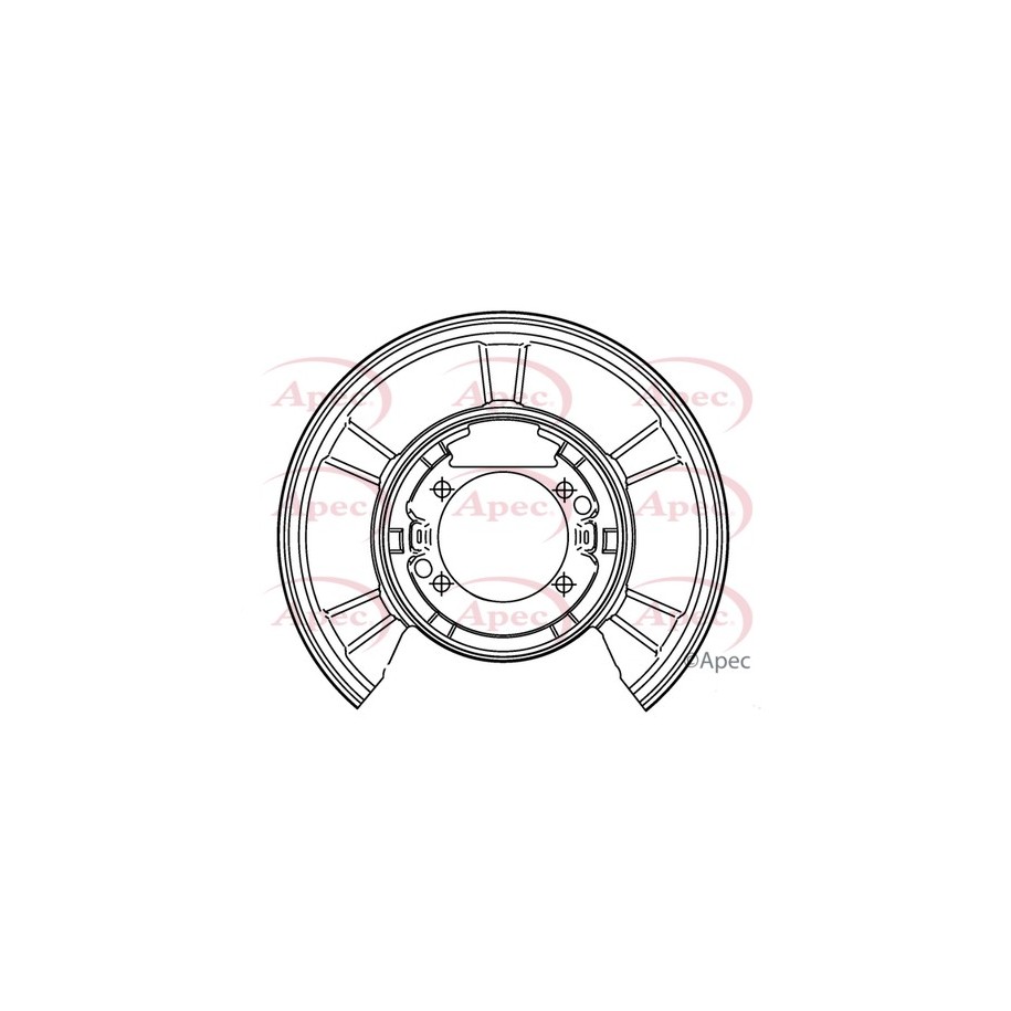 Brake Disc Splash Panel APEC ASG1177 for MERCEDES