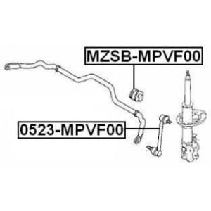 Link Coupling Rod Stabiliser Bar - FEBEST 0523MPVF00