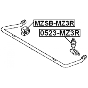 Link Coupling Rod Stabiliser Bar - FEBEST 0523MZ3R