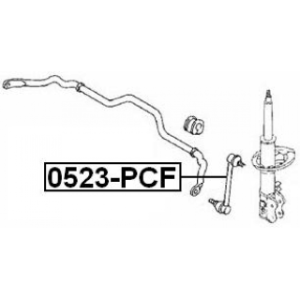 Link Coupling Rod Stabiliser Bar - FEBEST 0523PCF