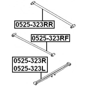 Control Trailing Arm Wheel Suspension - FEBEST 0525323RR